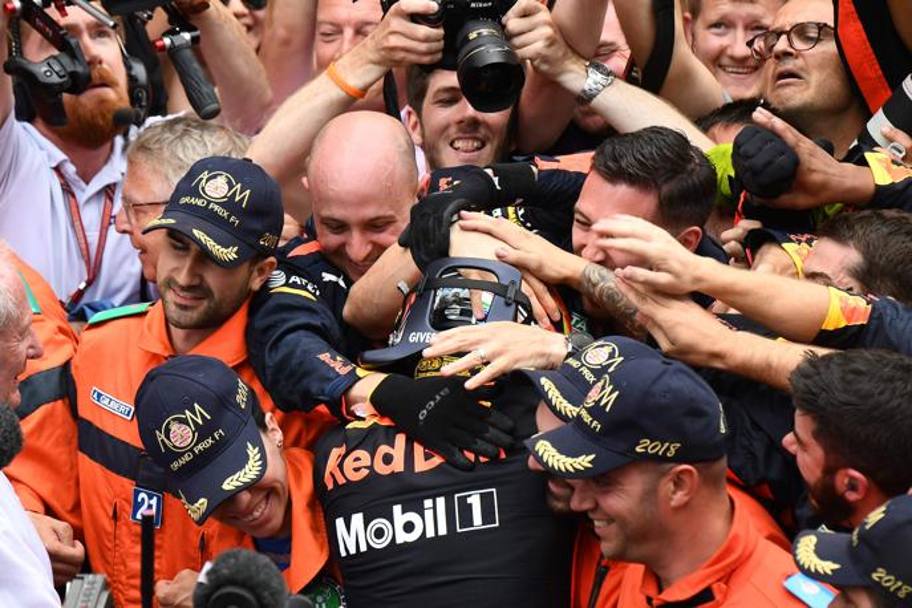 La vittoria di Ricciardo. Afp